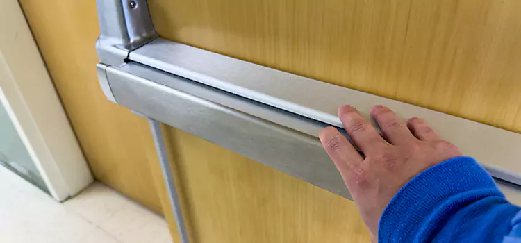 Installing a Push Bar on a Door Mokena